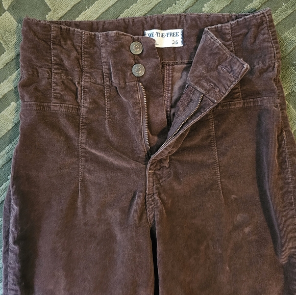Free People corduroy flares buckle - 26 - Picture 4 of 5